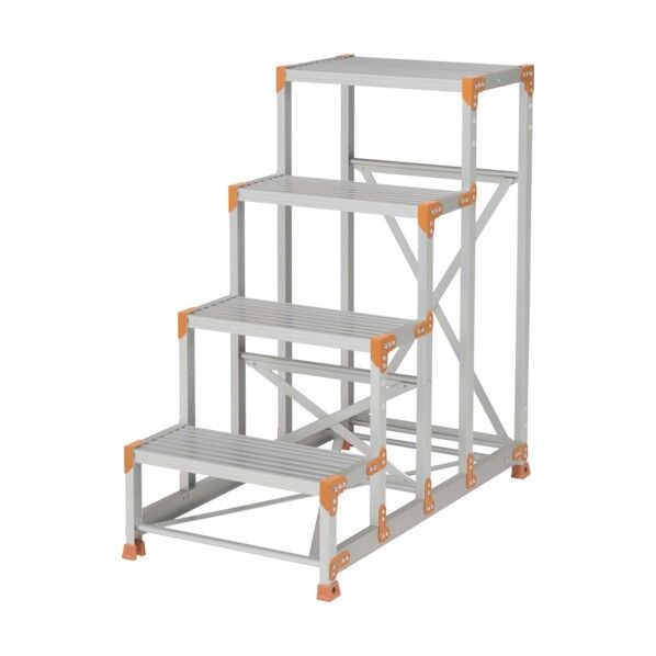 作業台 FGN型 4段W600×D400×H1200踏ざん奥行250 FGN-46120-25 1点