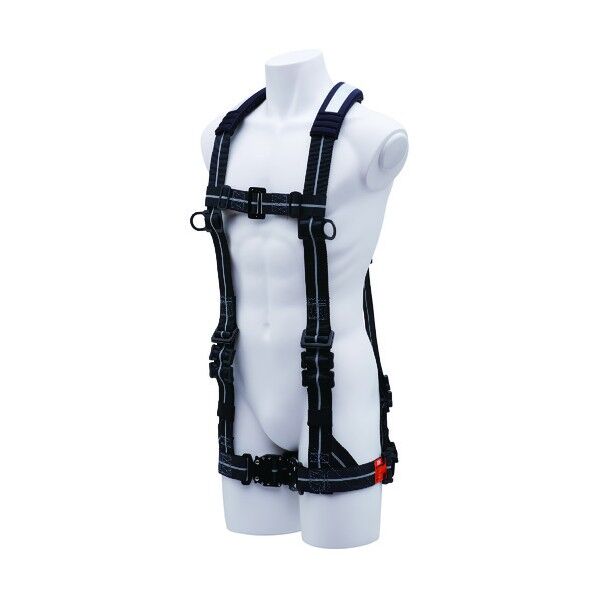 ハーネスH型ワンタッチ式黒/反射シルバーラインL寸 FHPNSL-L 1本