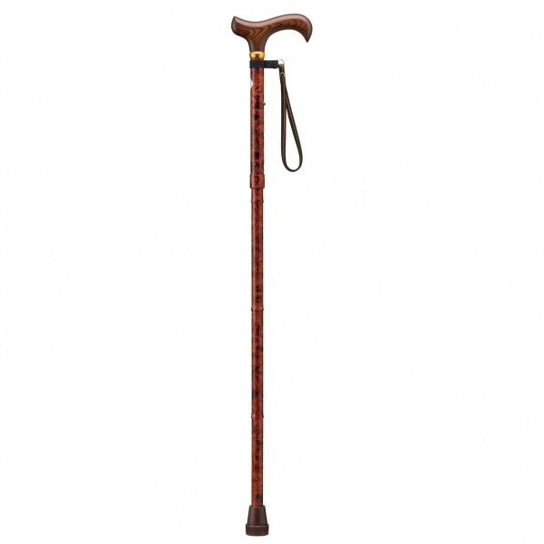 折り畳み式ステッキ 愛杖太杖 ウッディー E-64B 1本