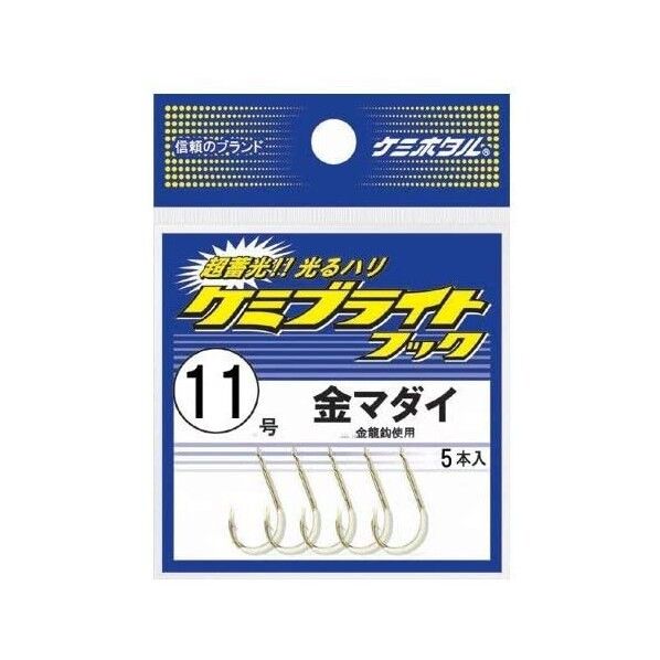 ケミブライトフック 金マダイ 11号 A25303 1個