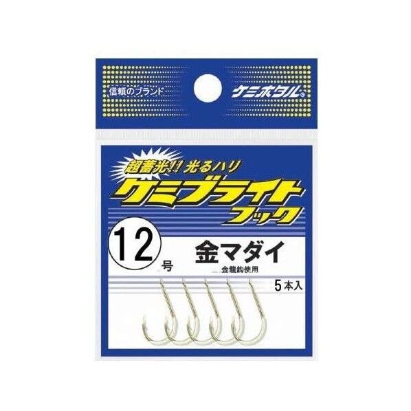 ケミブライトフック 金マダイ 12号 A25304 1個