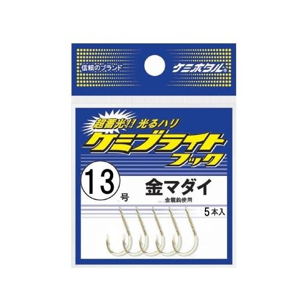 ケミブライトフック 金マダイ 13号 A25305 1個