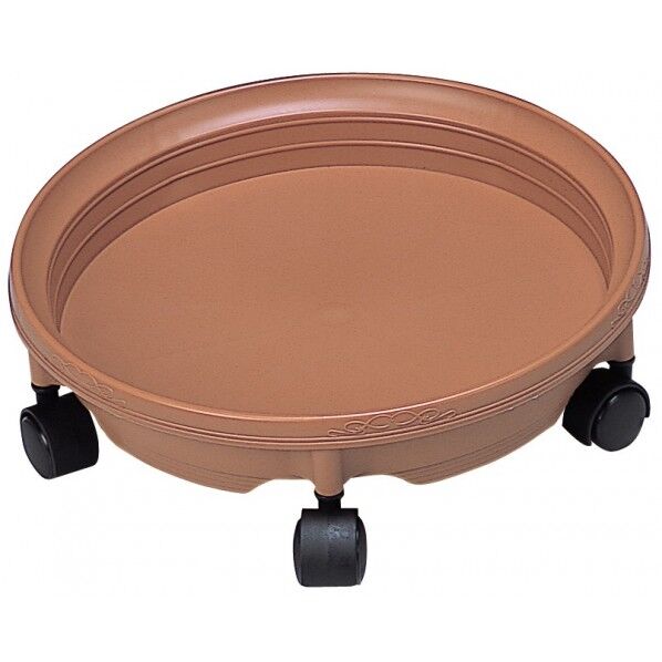鉢受プレートキャスター付 290 ブラウン 1個
