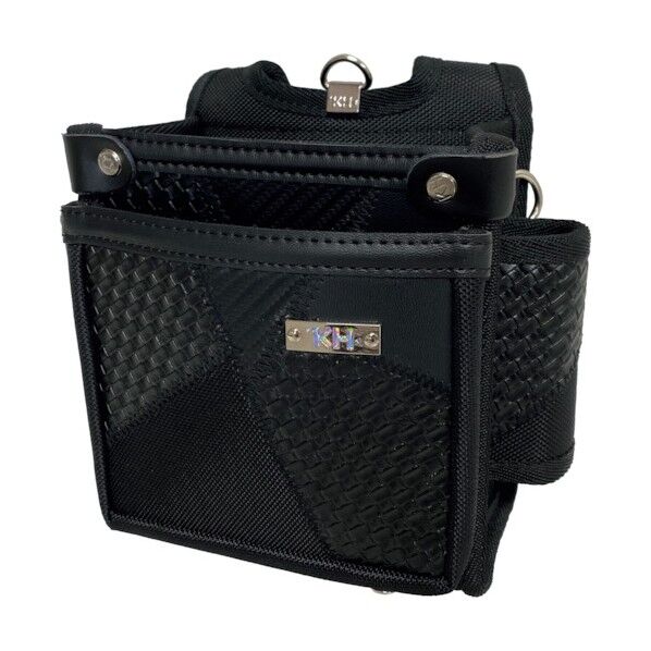 ギャザーフランケン腰袋2段 小 黒 FKWB0014K 1点