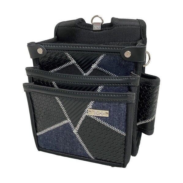 ギャザーフランケン腰袋3段 紺 FKWB0017N 1点