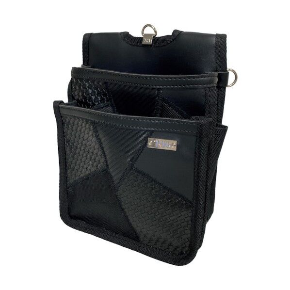 ギャザーフランケン腰袋 平型2段 黒 FKWB1199K 1点