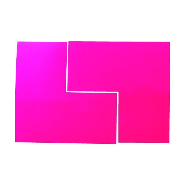 蛍光L字シール