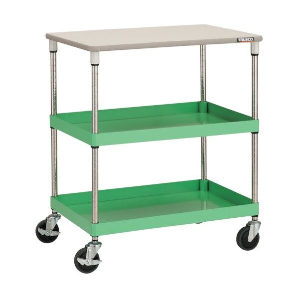 フレックスワゴン 天板付 750X500 YG色 FLW-822TYG 1点