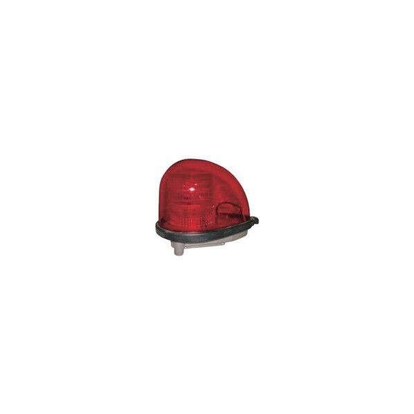 赤色丸型警光灯 2N型 ボルト直付けタイプ 12V FL-2NBR 1点