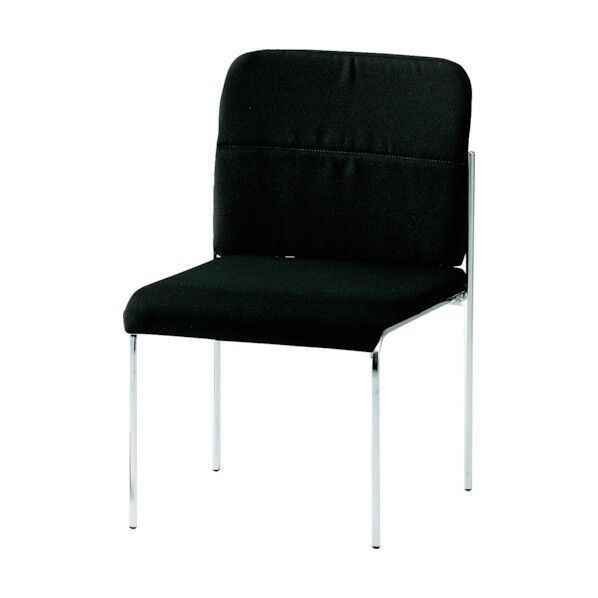 ミーティングチェア 4本脚 ブラック FMN-4 BK 1点