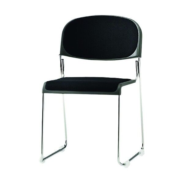 ミーティングチェア ステンレス脚 布張り