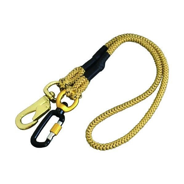 布製セーフティーコード ロック付カラビナタイプ