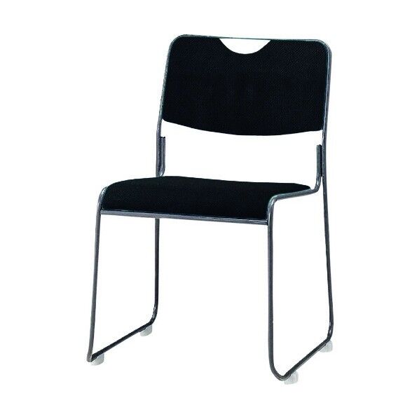 ミーティングチェア 塗装脚肘なし 布張り