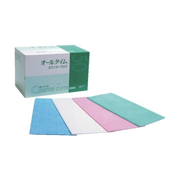 カウンタークロス大判 グリーン 61x61cm JKL7203 50枚