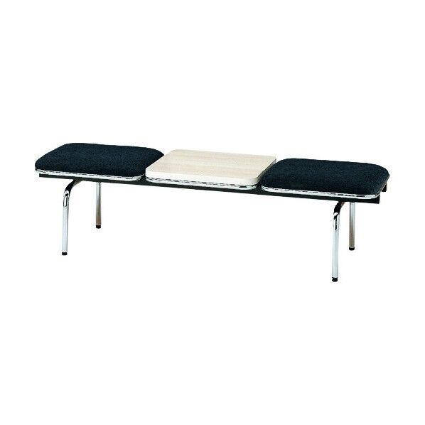 ロビーチェア 背無2人掛テーブル付