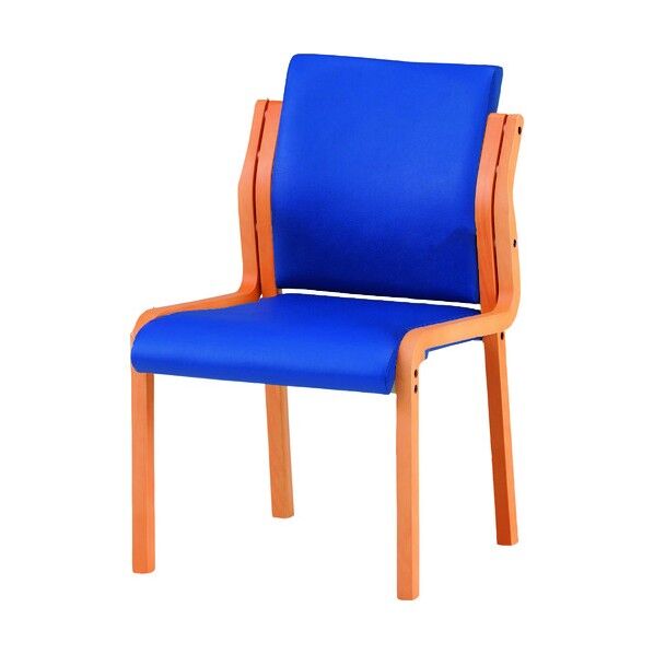 木製スタッキングチェア FVM-6L インディゴブルー FVM-6L-IB 1点