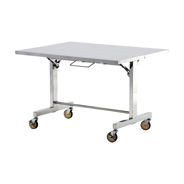折りたたみ式ステンレス作業台(甲板両面折りたたみ自立移動式) 1200x900 FT-W1290D 1点