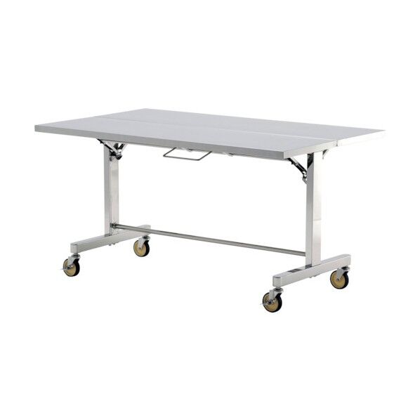 折りたたみ式ステンレス作業台(甲板両面折りたたみ自立移動式) 1500x900 FT-W1590D 1点