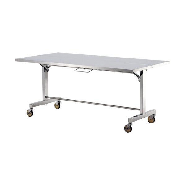 折りたたみ式ステンレス作業台(甲板両面折りたたみ自立移動式) 1800x900 FT-W1890D 1点