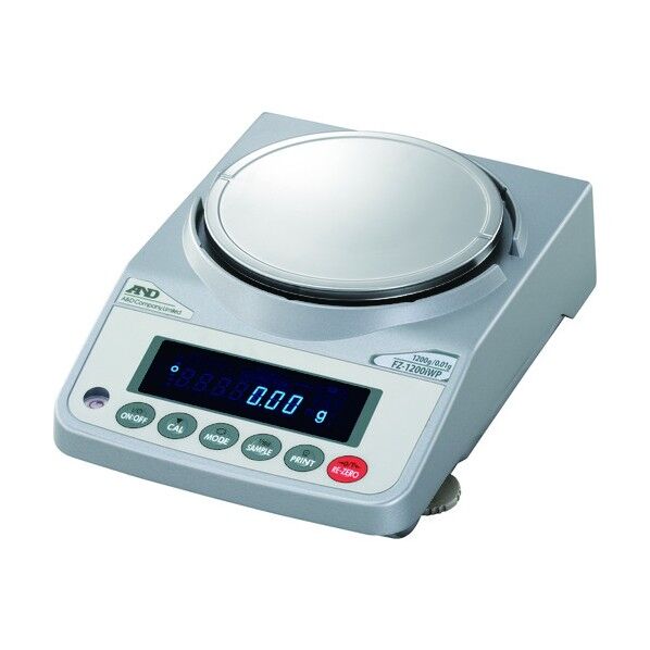 校正用分銅内蔵防塵･防水汎用天びん FZ1200iWP 一般校正付 38 x 30 x 25 cm FZ1200IWP-JA-00A00 1個