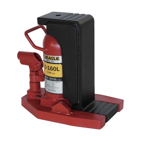 レバー回転・安全弁付爪つきジャッキ 爪能力7t爪ロングタイプ G-160L 1