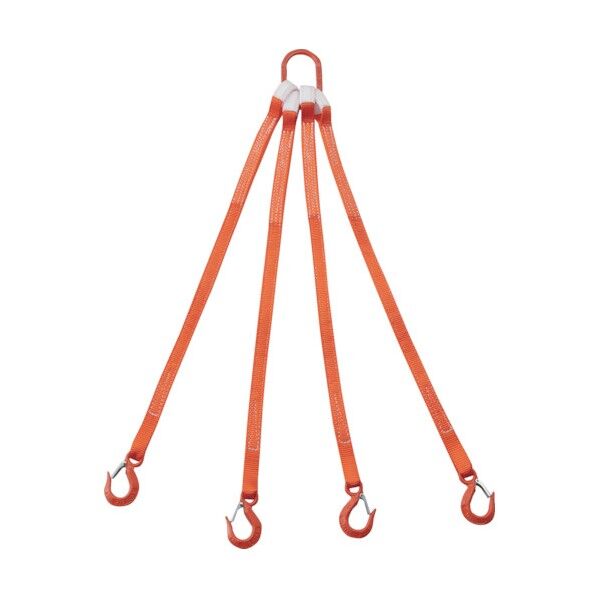 フック付きベルトスリング 4本吊り