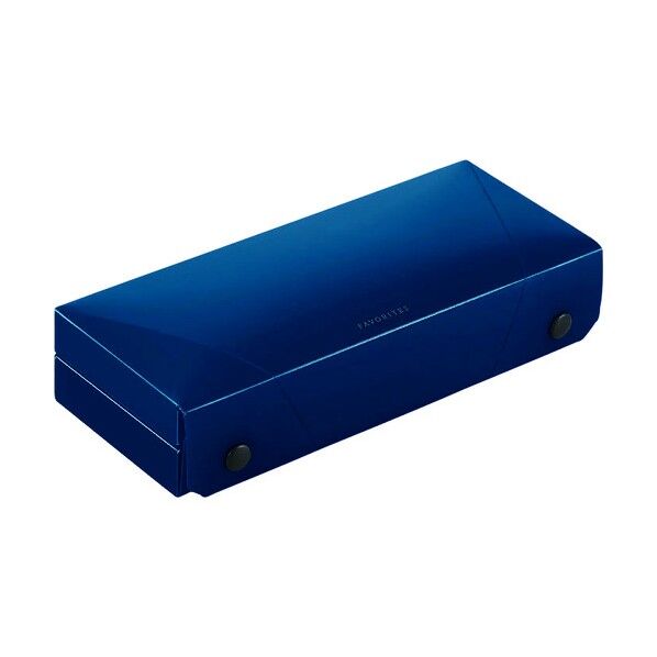 キングジム ペンケース フェイバリッツ ワイド ネイビー FV2940TW-NY 1個