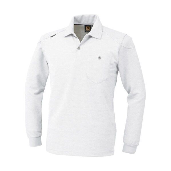 ナガソデポロシャツ G-9118 0ホワイト 4L G-9118-0-4L 1点