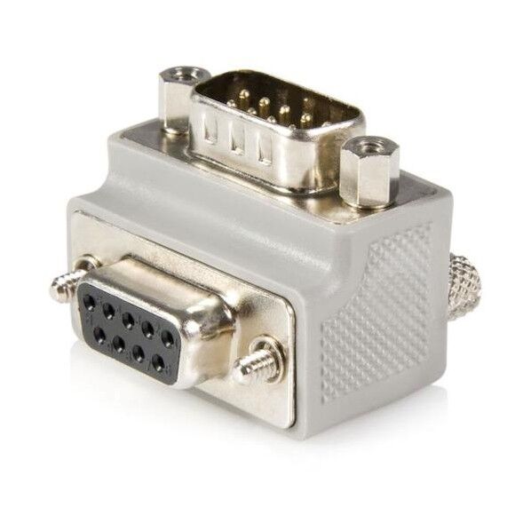 シリアルケーブル/アダプター/DB9 - DB9 L型270度/オス-メス/D-Sub9ピン/ジェンダーチェンジャー GC99MFRA1 1本