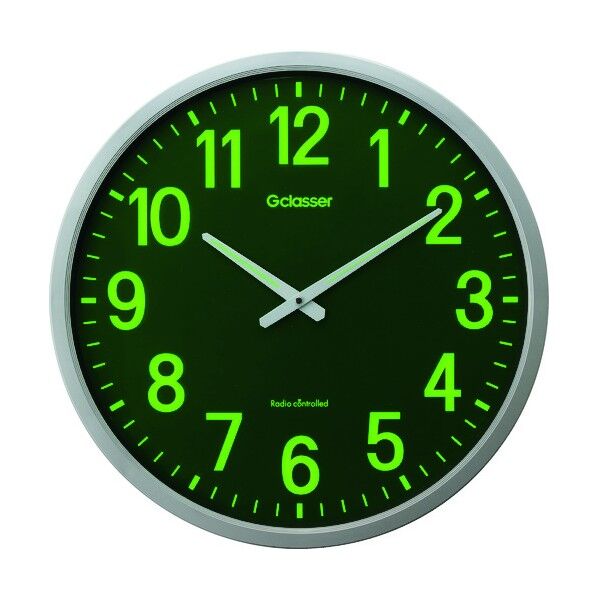 キングジム 電波掛時計 ザラージ集光・蓄光文字盤 GDKS-001 1