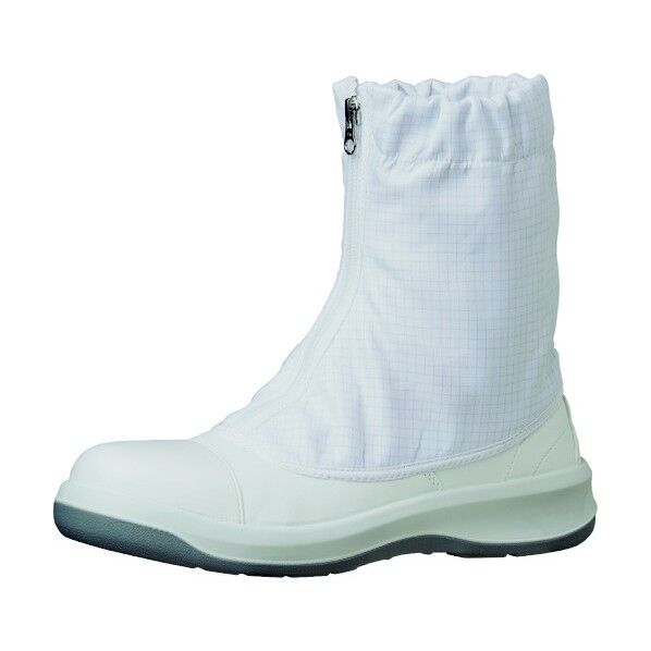 トウガード付 静電安全靴 GCR1200 フルCAP ハーフ ホワイト 22.5cm GCR1200FCAP-HH-22.5 1足