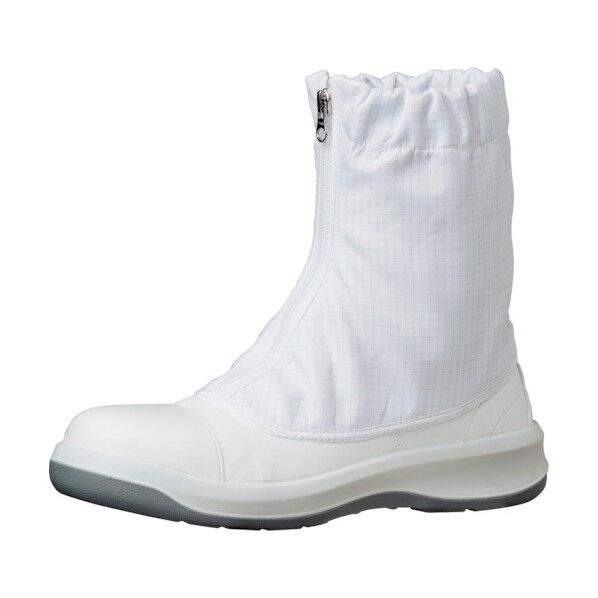 安全 トウガード付 静電安全靴 GCR1200 フルCAP ハーフ ホワイト 30cm GCR1200FCAP-HH-30 1点