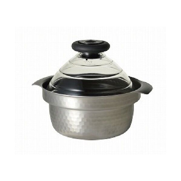 フタがガラスのIH対応ご飯釜雪平