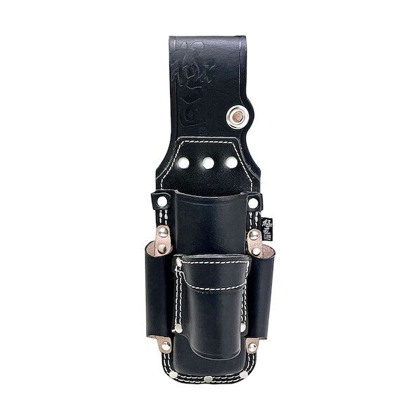 極匠 黒染め牛床革 板金鋏(2段)+つかみ箸差し