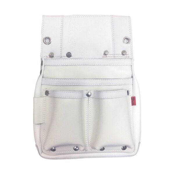 極匠 革製 釘袋(大)【白】 GL-02W 1点