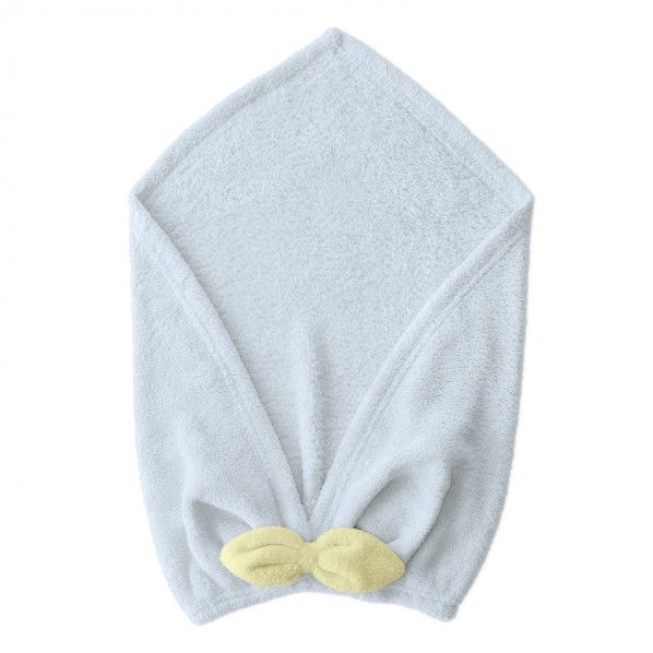 carari mor(カラリモア) 吸水ヘアターバン ブルー 縦22×横48cm 1個