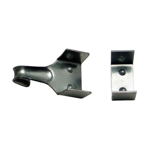 平ゴムロープ用金具 フック、カシメセット 30mm幅用 30mm用 GR#30-HOOK-KASHIME-SET 1個