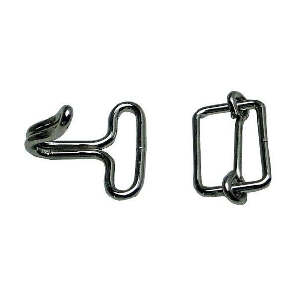 平ゴムロープ用金具20H（フック・送りカンセット） 1個