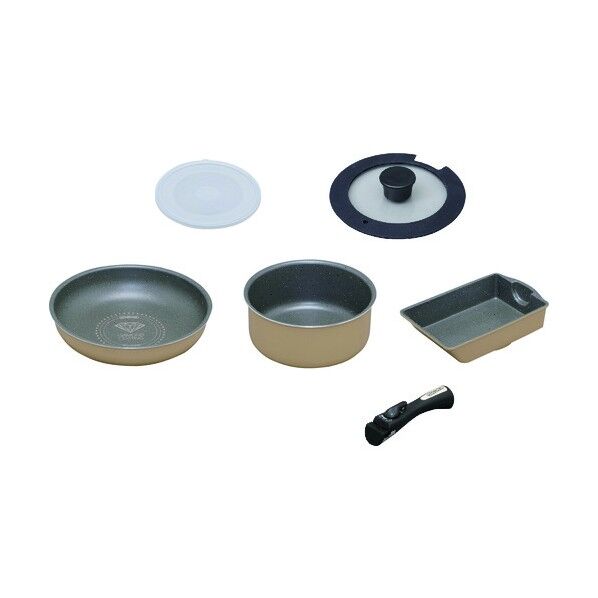 IRIS 521128 ダイヤモンドコートパンマーブルガス用6点セット