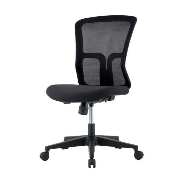 チェア 背メッシュ/座布張り ブラック GSM-10 BK 1点