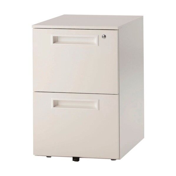 井上金庫販売 2段ワゴン GSWシリーズ ホワイト GSW-2 W 1台