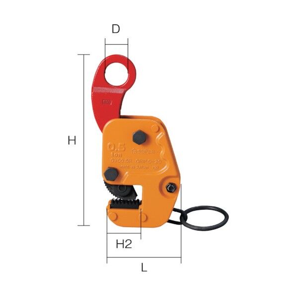 縦・横兼用吊りクランプ