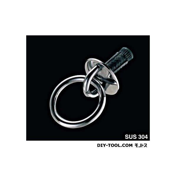 ネジ込みラウンドアイ丸カン ネジ径:M6 RBR-5 1個