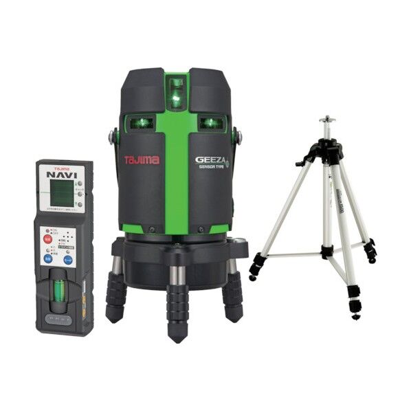 レーザー墨出器 GEEZA NAVIセンサーKJC 三脚セット GZASN-KJCSET 1セット