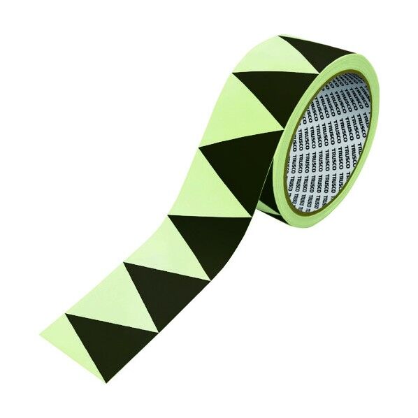 高輝度蓄光ギザギザラインテープ 50x10m