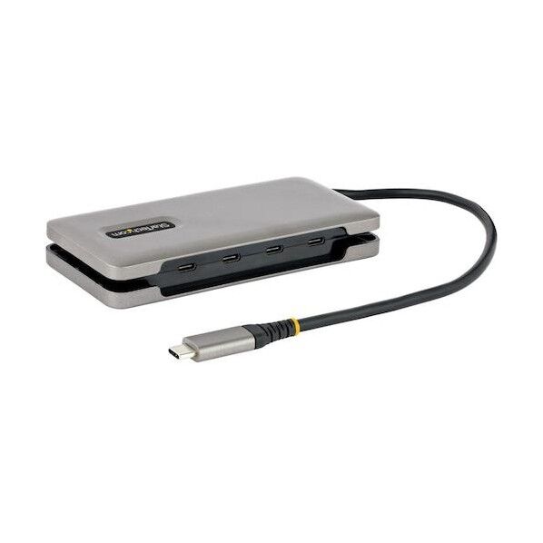 STARTEC.COM社 USBハブ/Type-C/4ポート Type-C/100W USB PD/バスパワー/25cm 巻き取り式ケーブル HB31CM4CPD3 1個