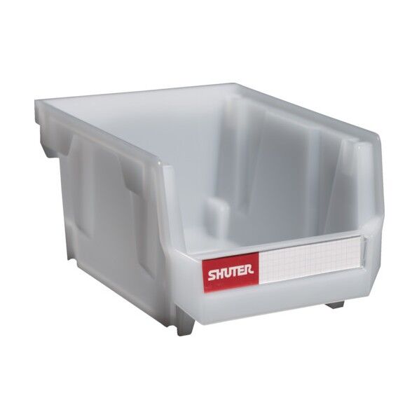 シューター社 スタッキングコンテナ 0.6L 白半透明 HB-210WT 1点...