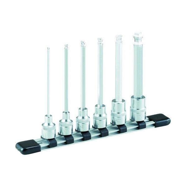 ロングボールポイントヘキサゴンソケットセット(ホルダー付)