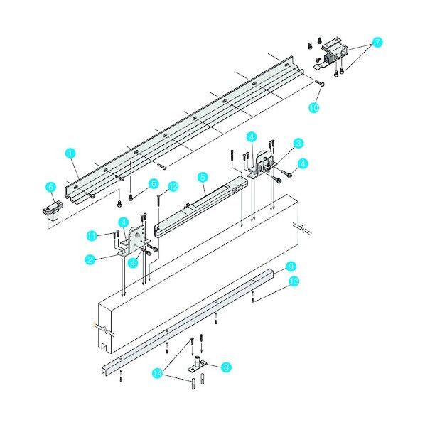※法人専用品※ダイケン スライデックス 傾斜レールタイプ 自閉式 HCS-JH30E型 HCS-JH30E 1セット