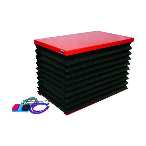 テーブルリフト(電動ボールねじ式・単相DC12Vバッテリー専用タイプ) ジャバラ付